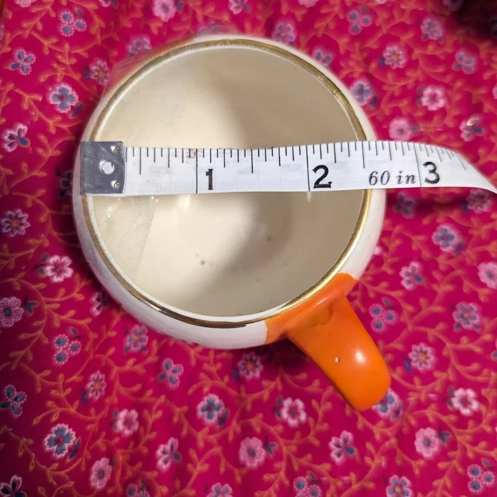 Tom & Jerry Tea Coffee Cup Occupied Japan Vintage‎ Shofu Set of 5 Gold Rim
